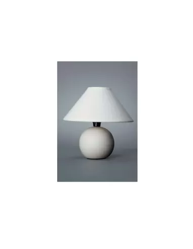 Lampe de table sphérique en céramique Philips 842406138 avec abat-jour crème 40 W